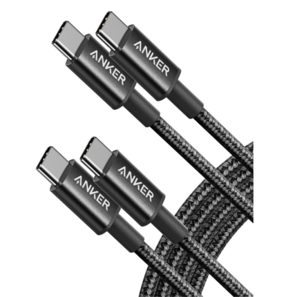 Anker USB C to USB C Charger Cable, New Nylon (6ft 60W, 2-Pack)